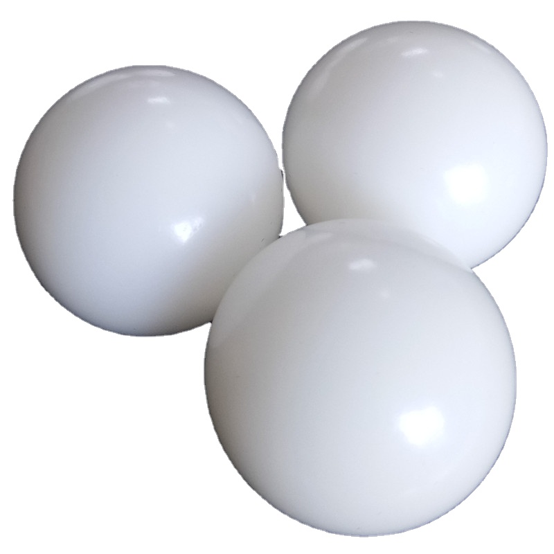 Белые однотонные шарики delrin с помпоном, 45 мм