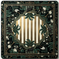 Tapis de mahjong américain à imprimé citron, directement de l'usine, tuiles bleues antidérapantes, réduction du bruit, tapis de table de mahjong