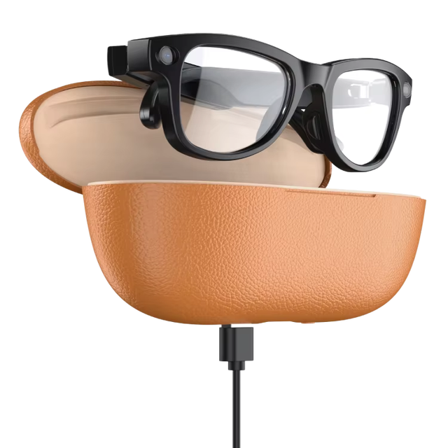2025 New M02 800W Rechargeable Smart Glasses with Pixel Technology Wifi Transmission Image Recognition Ai Translation Case