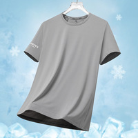 Kaos Olahraga Cepat Kering Bernapas Elastis Unisex Latihan Kerah Bulat Sporty Menyerap Keringat Ringan Lengan Pendek Musim Panas