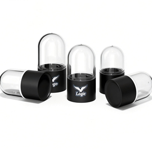 Frasco Redondo Hermético a Prueba de Niños, <span class=keywords><strong>26</strong></span> Dram, para Guardar Flores, a Prueba de Olores, con Tapa de Domo <span class=keywords><strong>CRC</strong></span> - Product Image 1