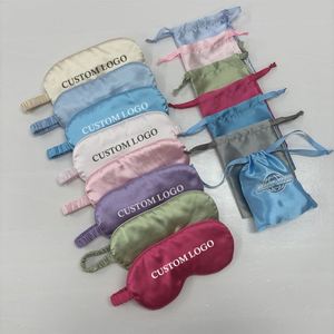 La mejor promoción personalizada antifaz para dormir antifaz de noche para dormir antifaz de satén de seda personalizado - Product Image 3