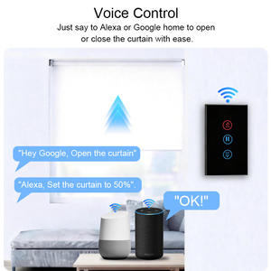 Interrupteur intelligent pour rideaux standard US, WiFi, télécommande RF433, interrupteur pour volets roulants, interrupteur pour stores électriques avec commande vocale - Product Image 5