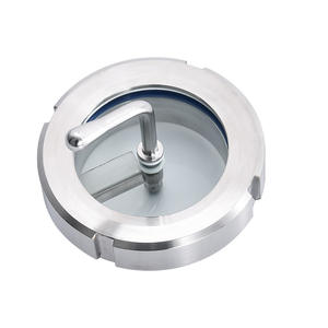 กระจกมองภายในแบบเชื่อมเกลียวทรงกลมแบน ผลิตจากสแตนเลสเกรดอาหาร ปลอดภัยสำหรับอาหาร เหมาะสำหรับใช้ในเชิงพาณิชย์ - Product Image 1