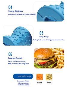 ของเล่นให้สุนัขเคี้ยวของเล่นสัตว์เลี้ยงทำจากยางธรรมชาติทนทานไม่สามารถทำลายได้หรูหราขนาดใหญ่เป็นมิตรต่อสิ่งแวดล้อม - Product Image 5