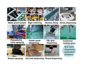 Distributore <span class=keywords><strong>CNC</strong></span> a 3 assi con servomotore e cuscinetto per la pulizia del <span class=keywords><strong>Plasma</strong></span> e l'erogazione della colla nella produzione di elettronica - Product Image 4