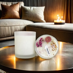 <span class=keywords><strong>Velas</strong></span> Aromáticas Personalizadas <span class=keywords><strong>de</strong></span> Marca Propia con Flores Secas Hechas a Mano en <span class=keywords><strong>Vasos</strong></span> Esmerilados <span class=keywords><strong>para</strong></span> Fiestas, Acción <span class=keywords><strong>de</strong></span> Gracias y Navidad - Product Image 6