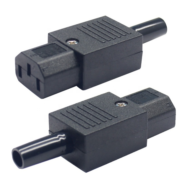 Power Cable Connectors Male and Female C13 and C14 Wire Electrical Terminal Battery Power Connector