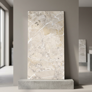 Azulejos de Porcelana Vistaar Venice Crema 600x1200mm, Alto Brillo, Color Blanco Verona, Pulido Carrara, para Piso y Pared - Product Image 4