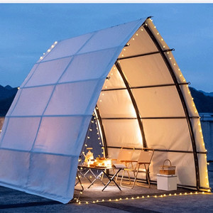 Outdoor Waterproof 4-6 Person Safari <b>Tent</b> Luxury Canvas Design Steel Frame for Hotel Resort Restaurant Catering Camping Oxford - Product Image 3