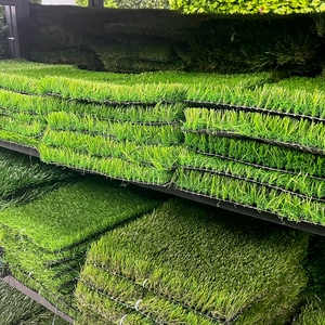 JS Non tamponamento erba finta all'aperto tappeto erboso erba sintetica per <span class=keywords><strong>esterno</strong></span> giardino balcone - Product Image 6