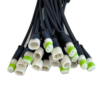Connecteur de lumière LED extérieur étanche IP65, contact en cuivre, acier inoxydable, 220V UHF PCB, prise de courant, fil