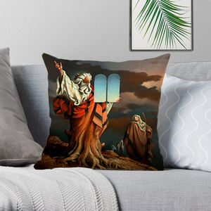 Série de <span class=keywords><strong>peintures</strong></span> <span class=keywords><strong>célèbres</strong></span>, housse de coussin décorative pour canapé de salon, motif animal et végétal imprimé sur toile de lin, 45x45 cm - Product Image 4