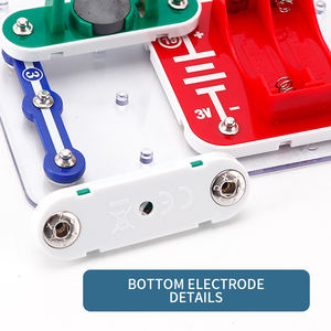 Bloques de construcción educativos para niños, juguete educativo inteligente con Motor, circuitos de Ciencia - Product Image 3