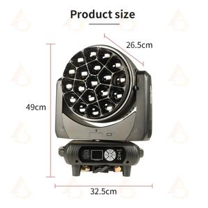 Éclairage personnalisable 19x40 Zoom Moving Head Light RGBW 4-en-1, Lumières LED Moving Head DJ - Product Image 5