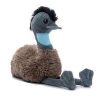 Peluche Émeu de Haute Qualité 9 Pouces, Jouet en Peluche pour Enfants, Compagnon de Sommeil, Cadeaux d'Anniversaire et de Noël, Décoration d'Intérieur