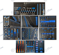 Coffret à outils professionnel RT TOOL pour mécaniciens, 12 tiroirs, avec 473 pièces, tournevis, clé à cliquet, douilles, kit d'outils combinés