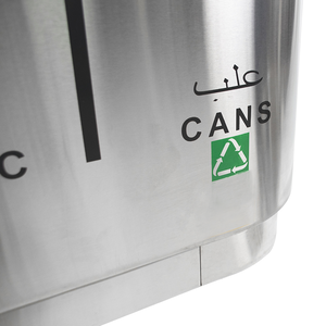 Hình bầu dục trong nhà-ngoài trời thép không gỉ phát hiện Thùng rác có thể đứng thân thiện với môi hộp trái cây khách sạn tàu điện ngầm chất thải <span class=keywords><strong>bin</strong></span> - Product Image 6