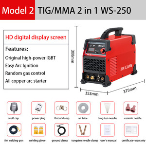 Máquina de Soldadura TIG/MMA 2 en 1 Multifuncional de Acero Inoxidable 220V 250A IGBT con Cable de Cobre WS-250 - Product Image 3