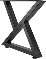 Pied de table/bureau en métal cantilever thermolaqué pour usage bureautique DIY avec accessoires