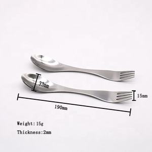 Cuillère Fourchette Couteau en métal réutilisable écologique 410 Trinity Vaisselle en acier inoxydable - Product Image 6