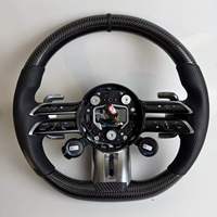 Volant de direction en fibre de carbone personnalisé HXHY pour Benz Mercedes AMG a B C E GLS GLA S C63 W205 W204 W213 2012-2021
