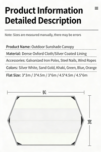 Auvent imperméable soleil-pluie, indice H2O 3000 mm, abri <span class=keywords><strong>de</strong></span> fête extérieur - Product Image 2