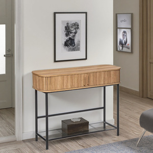 Solid wood entryway <b>table</b>, oak entryway counter, hallway end cabinet, storage <b>table</b>, Nordic style, strip <b>table</b>, home tea room - Product Image 1
