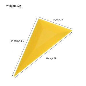 Car <b>Window</b> Tinting Auto Film Wrapping Install Applicator Tools Universal Glue Removing Card Squeegee Triangle <b>Scraper</b> - Product Image 3