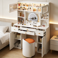 Table de toilette moderne Table de toilette minimaliste Table de toilette de luxe de style crème