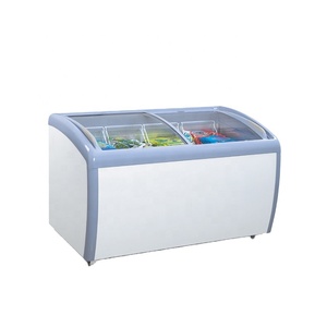 260/360/460l Curved Glass Door Ice <b>Freezer</b> Display <b>Freezers</b> Ddh-260x Display <b>Freezers</b> - Product Image 1