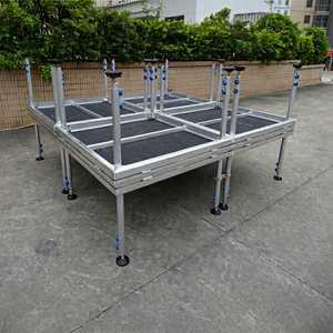 Scène de concert pliable en aluminium réglable et portable pour DJ, mariages, événements mobiles et spectacles - Product Image 1