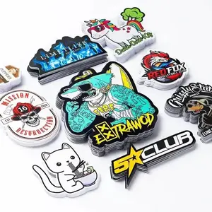 Fabrication d'étiquette adhésive Logo Design UV Proof Die Cut Sticker Printing Waterproof PVC Vinyl Custom Stickers