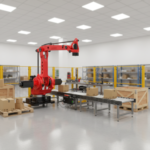 Robot de palettisation 4 axes BORUNTE BRTIRPZ2480A, charge utile 80 kg, portée 2400 mm, bras robotisé industriel pour la manutention et l'empilage - Product Image 5