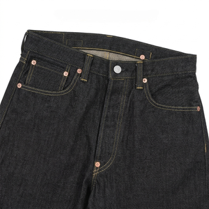 14-16oz Rigid Denim Heavyweight Loose Fit Streetwear Raw Selvedge Denim Skater Hip Hop Straight <strong>Trousers</strong> for <strong>Men</strong> <strong>Baggy</strong> Jeans - Product Image 2
