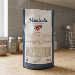 Fideos de Arroz Secos Bifum para Ramen, Bolsa de 200g, Listos en 2 Minutos, Sin Gluten, Veganos, Sin Conservantes, Alta Calidad - Product Image 3