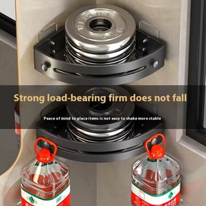 <b>Shower</b> <b>Rack</b> Bathroom Adhesive <b>Rack</b> Wall Mounted With Shaver Holder Non Drilled Plastic <b>Storage</b> and <b>Storage</b> <b>Rack</b> - Product Image 5