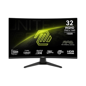 E18 321CQF <span class=keywords><strong>MSI</strong></span> MAG 31.5นิ้ว180 HZ 2K จอเล่นเกม VA QHD 2560x1440 0.50MS Adaptive SYNC <span class=keywords><strong>VESA</strong></span> - Product Image 1