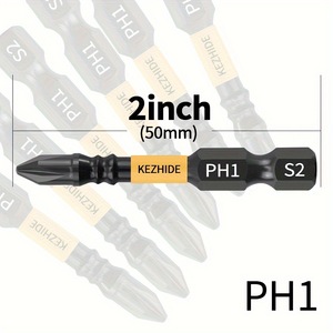 Kezhide Phillips Head <b>Screwdriver</b> <b>Bit</b> <b>Set</b> PH1 S2 Steel High Torque Impact Grade Professional Repair Tool - Product Image 3