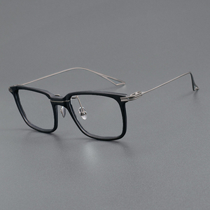 Chất lượng cao 22-g177 Kính mát Retro cho nam giới và phụ nữ vuông Acetate và khung Titan với mô hình rắn và vị trí Ống kính - Product Image 1
