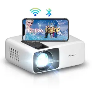 Rigal RD-881 OEM 1080p dijital temel projektör Mini Proyector Video basit kullanımı kolay ev sineması taşınabilir projektör