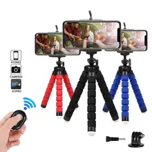 2023 Mini Flexible Smartphone Octopus Vlog Video Camera Selfie Stick Phone Stand Tripod for Live New Folding Mini Portable Black