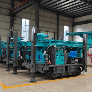 Perceuse de puits d'eau entièrement hydraulique Perceuse de profondeur de 300m Équipement de plate-forme de forage sur chenilles en acier - Product Image 3