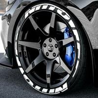 Venta Directa de Fábrica, Adhesivos con Letras del Alfabeto para Neumáticos de Coche, para Ruedas de 14"-24", Letras Personalizadas OEM ODM