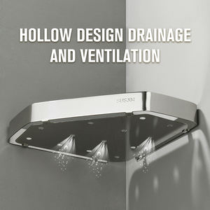 סיטונאי אמבטיה משולש רב פינת אחסון מדף ארגונית נירוסטה צינור צינור אמבטיה מתלה - Product Image 3