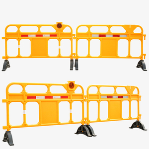 Güvenilir kalite mobil demir çarpışma üç delikli plastik PE güvenlik su dolu bariyerler - Product Image 5