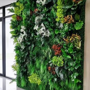 Jardinière murale forgée verticale DIY Mur vert artificiel avec matière plastique pour cultiver des plantes de type herbe - Product Image 1