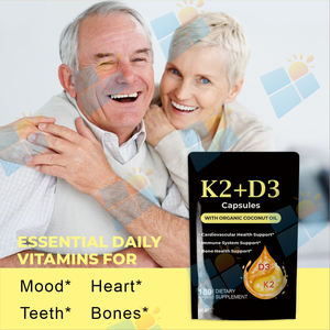 SUNI OEM ODM Vitamine D3 K2 Capsules Gélules Supplément Vente en Gros en Vrac Naturel Marque Privée Vitamine D3 K2 Gélule pour Adultes - Product Image 4