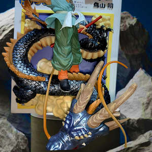 Figura Coleccionable de Resina de Goku Super Saiyan de Dragon Ball con Base de Cubierta de Cómic del Dragón Shenron, Regalo para Fanáticos del <span class=keywords><strong>Anime</strong></span> - Product Image 3