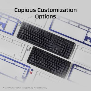 <span class=keywords><strong>HyperX</strong></span> <span class=keywords><strong>Alloy</strong></span> Rise 75 Hot Swappable 75% Teclado mecánico para juegos PC Sensor de luz ambiental Junta Interruptores lineales montados - Product Image 3